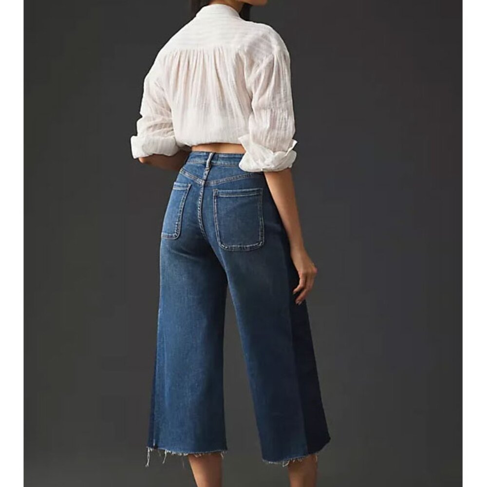 Joie Porter High-Rise Wide-Leg Crop Jeans - Picture 6 of 6